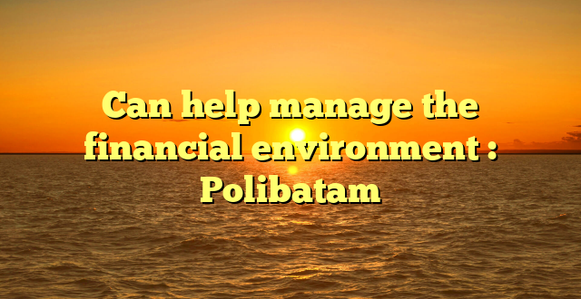 Can help manage the  financial environment : Polibatam